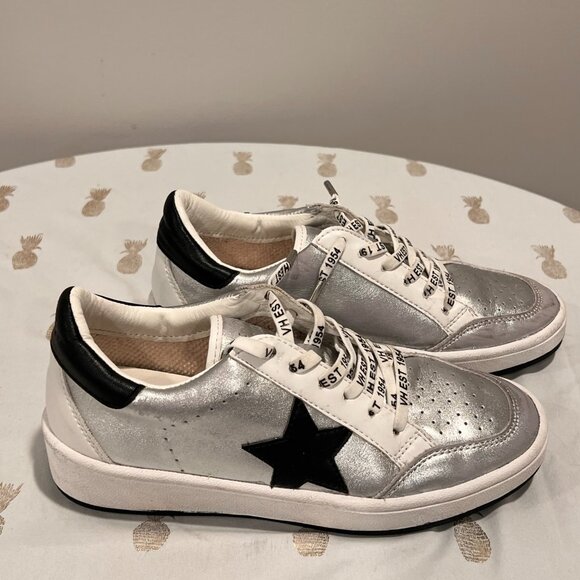 Vintage Havana Shoes | Vintage Havana Cristo Sneaker Washed Silver - Picture 5 of 6